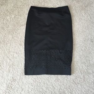 Skirt with see thru bottom