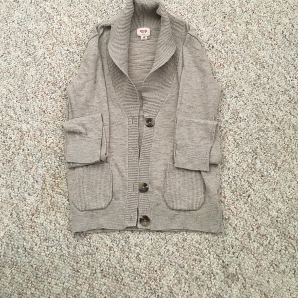 Taupe-Open cardigan size medium
