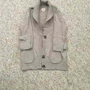 Taupe-Open cardigan size medium