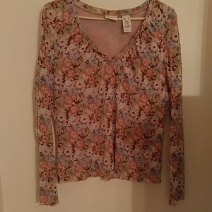 Long sleeve body lined blouse