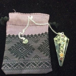 Clear quartz Chakra Pendulum