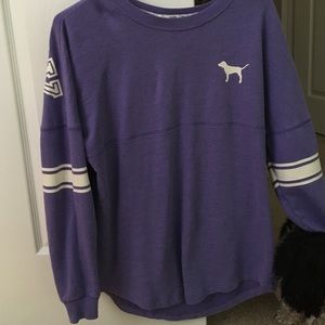 Purple crew neck from pink