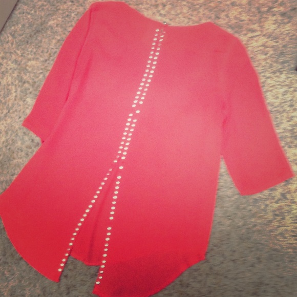 Francesca's Orange Blouse