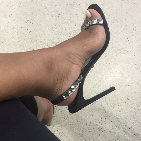 SOLD Gucci crystal embellished suede sandal