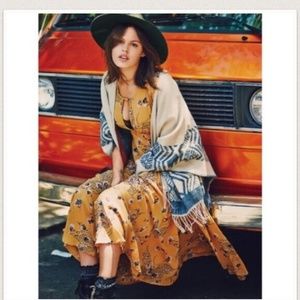 Boutique Mustard Yellow Midi Dress