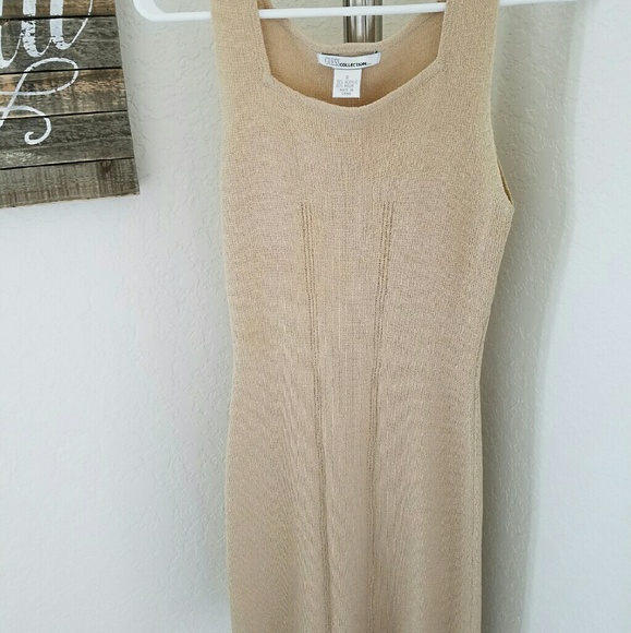 Guess tan dress.