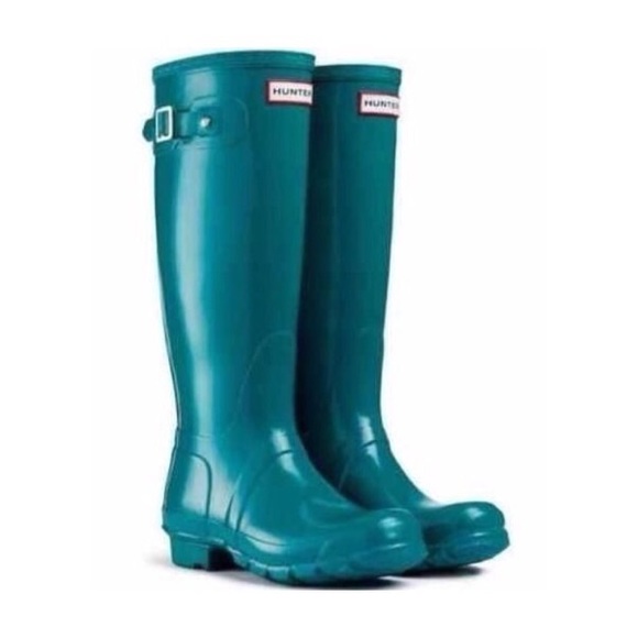 Teal Hunter Rainboots