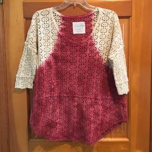 Free People ombre shirt