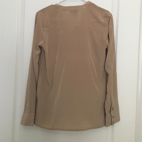 New w/o tags button down The Limited tan top XS - Picture 3 of 3