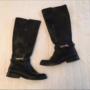 Black riding boots