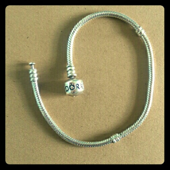 Pandora Silver Barrel Clasp Bracelet