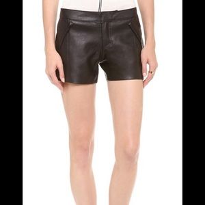 Club Monaco faux leather shorts NWT