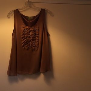 Chocolate color tank style blouse