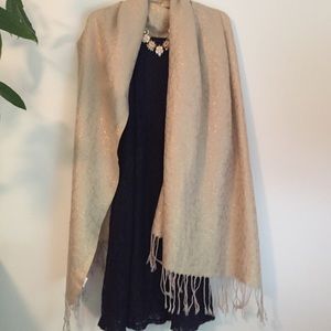 Lilly Pulitzer metallic  gold leopard scarf