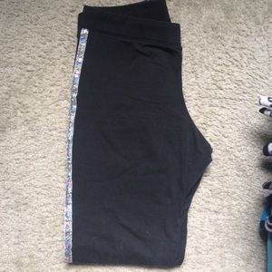 Victoria Secret leggings with sequences on side