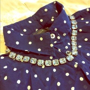 J.Crew Square Crystal Necklace