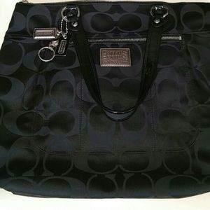 Coach Poppy Sateen Glam Tote Shoulder bag