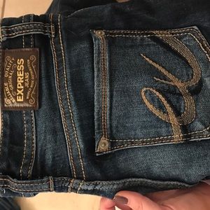 Express Stella boot cut lowrise jeans