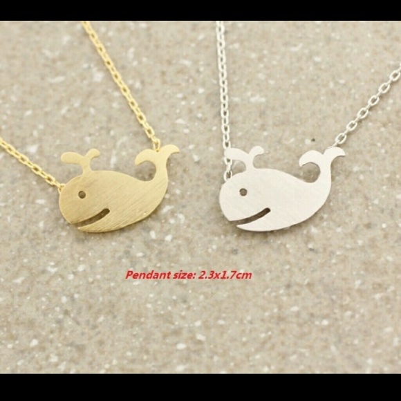Boutique Jewelry - BRAND NEW ADORABLE SILVER WHALE NECKLACE