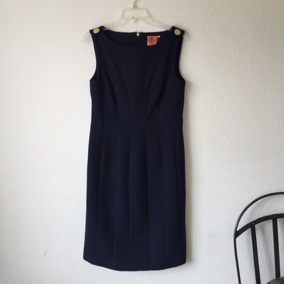 Tory Burch Dresses & Skirts - Tory Burch dark navy sheath dress