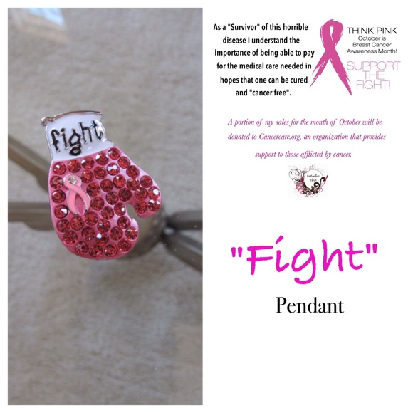 🎀"Fight" Pendant