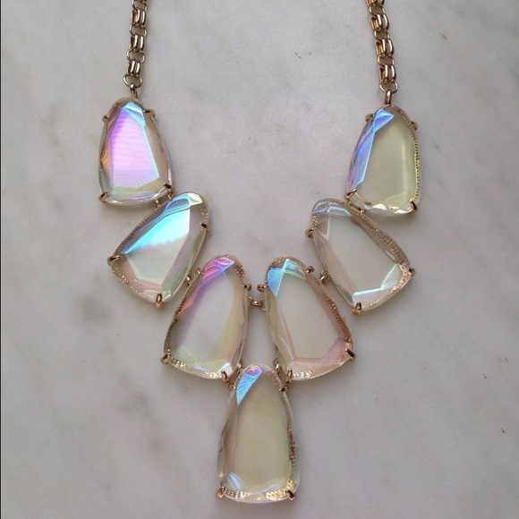 Kendra Scott Harlow Necklace Iridescent Clear