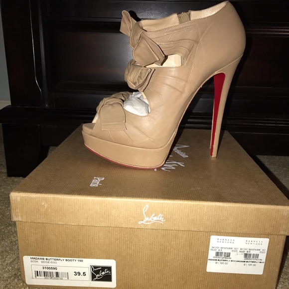 Christian Louboutin Shoes - Christian Louboutin madame butterfly nude leather Christian Louboutin Shoes - Christian Louboutin madame butterfly nude leather