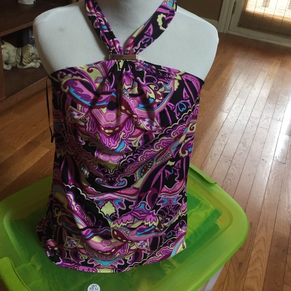 Multi-color halter top NWT - Picture 1 of 3