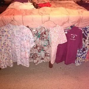 Scrub tops and pants