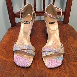 Stuart Weitzman- multicolor alligator