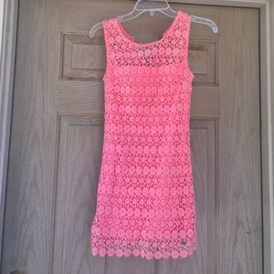 Little pink lace dress
