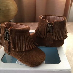 Ralph Lauren Fringe Booties - Infant Size 1