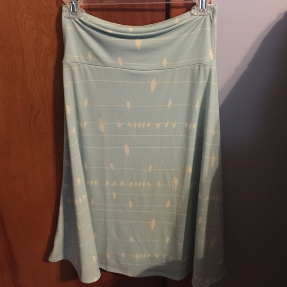 New LulaRoe Azure Skirt - Birds on a Wire