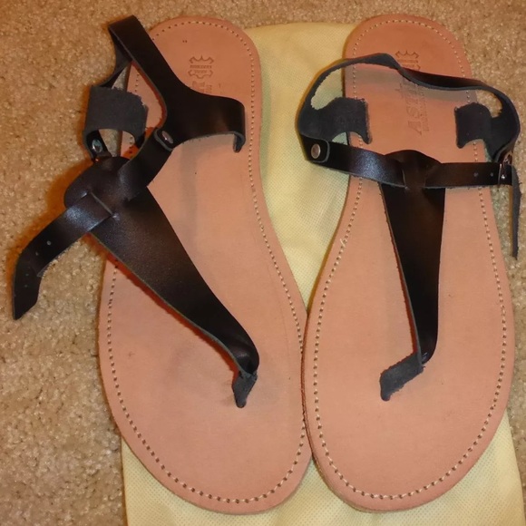 ASTIR strappy thong sandals back strap 44/11