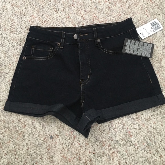 High waisted denim shorts-26