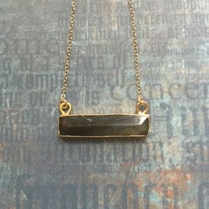 Pyramid Labradorite Necklace