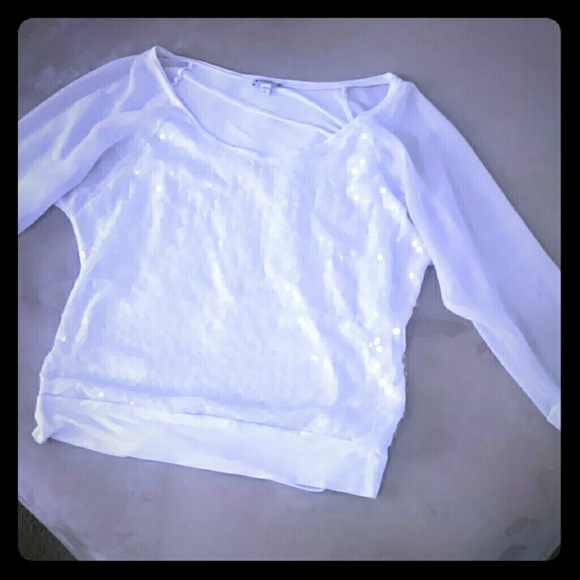 Women's Sheer Shimmer Top