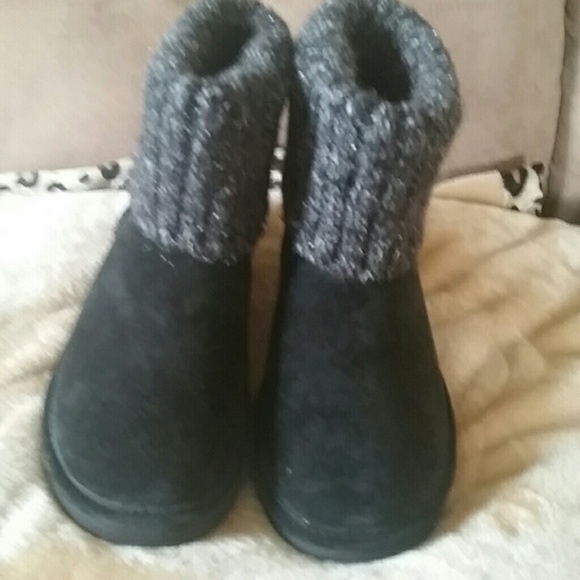 Lam suade size 8 water resistant boots black