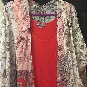 2piece tank with sheer vest