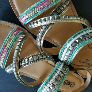 Carlos Santana studded flat sandal