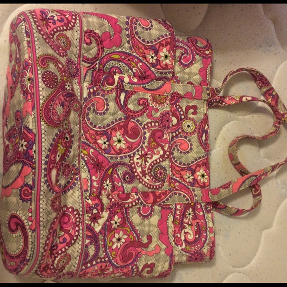 Pink Vera Bradley tote bag