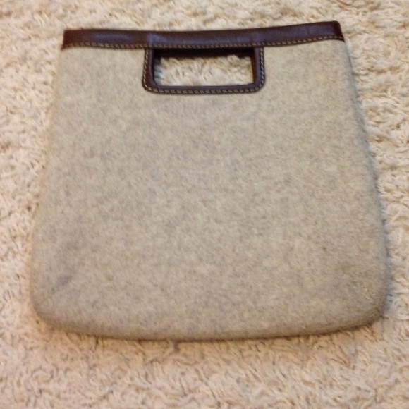 Gorgeous wool clutch purse