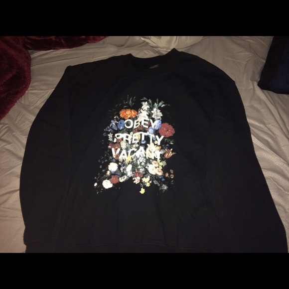 black sweater