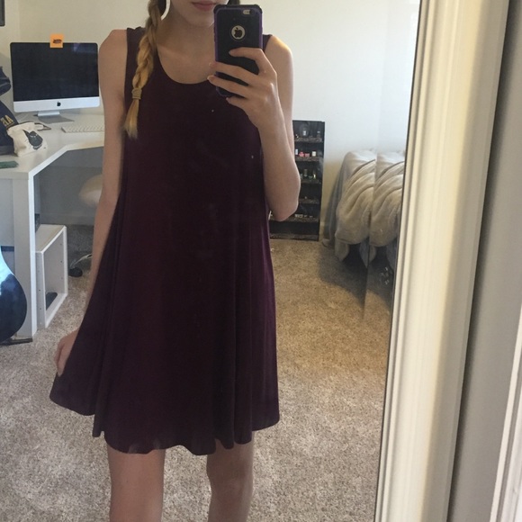 American Eagle Maroon Loose Dress
