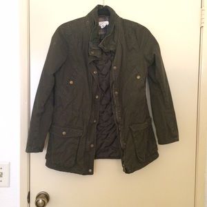 Green Utility Jacket with elbow patches