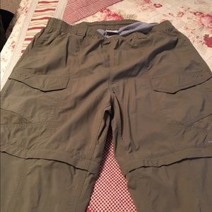 Men's Columbia convertible khaki pants