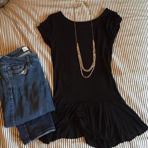 Black Peplum Top! SOLD ❤️👛💋