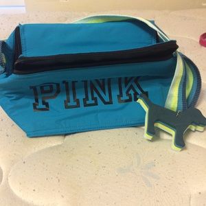 Vs PINK blue lunchbox