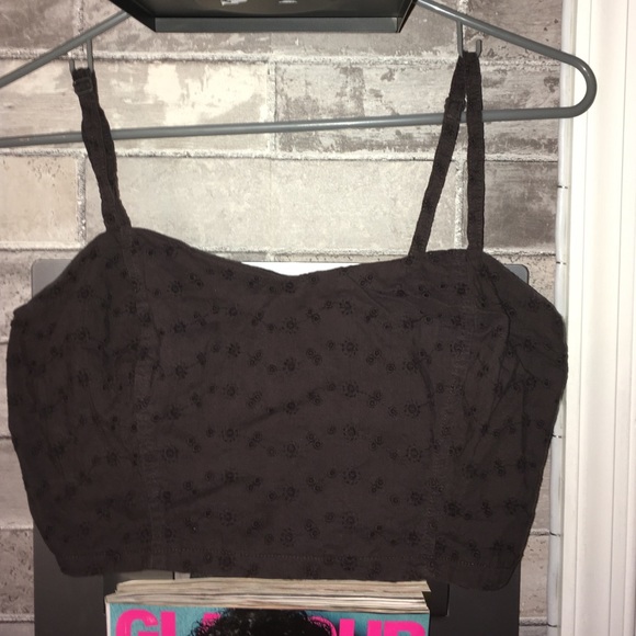 Floral detail crop top
