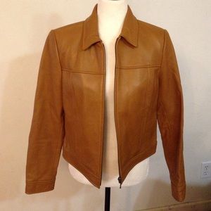 Ann taylor leather jacket